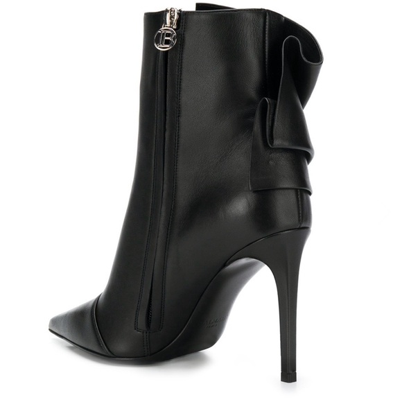 Balmain Pleated Fan Booties - Picture 3 of 14